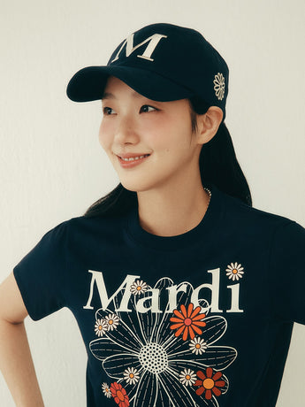 CAP M_NAVY CREAM