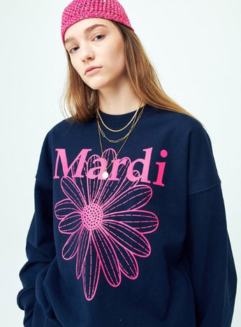 SWEATSHIRT FLOWERMARDI_NAVY VIOLET