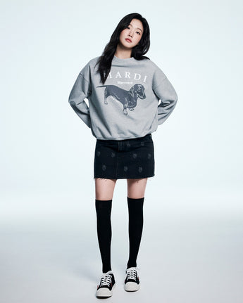 SWEATSHIRT DDANJI_GREY WHITE