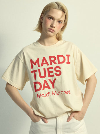 TSHIRT DU MARDI_BUTTER RED