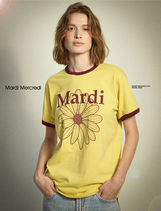 la fleur de ce mardi jaune et marron