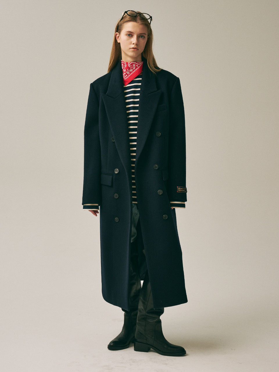 WOOL CLASSIC DOUBLE BREASTED COAT_NAVY