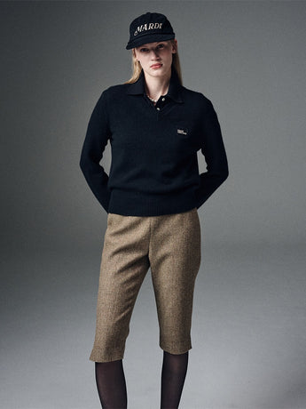 SLIM BERMUDA PANTS_BROWN