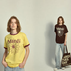 la fleur de ce mardi jaune et marron