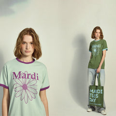 la fleur de ce mardi violet et vert