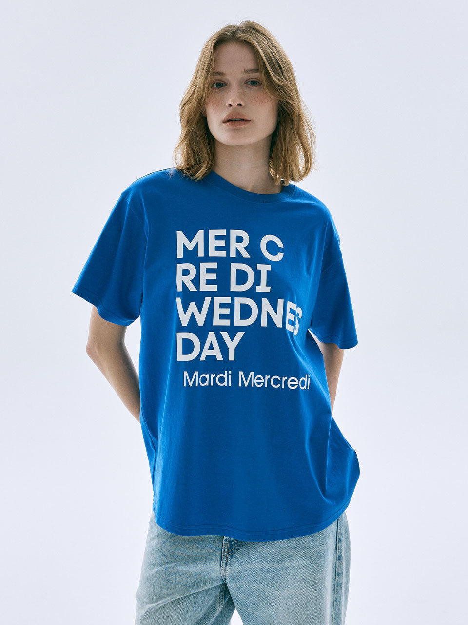 TSHIRT DU MERCREDI_VIVIDBLUE WHITE