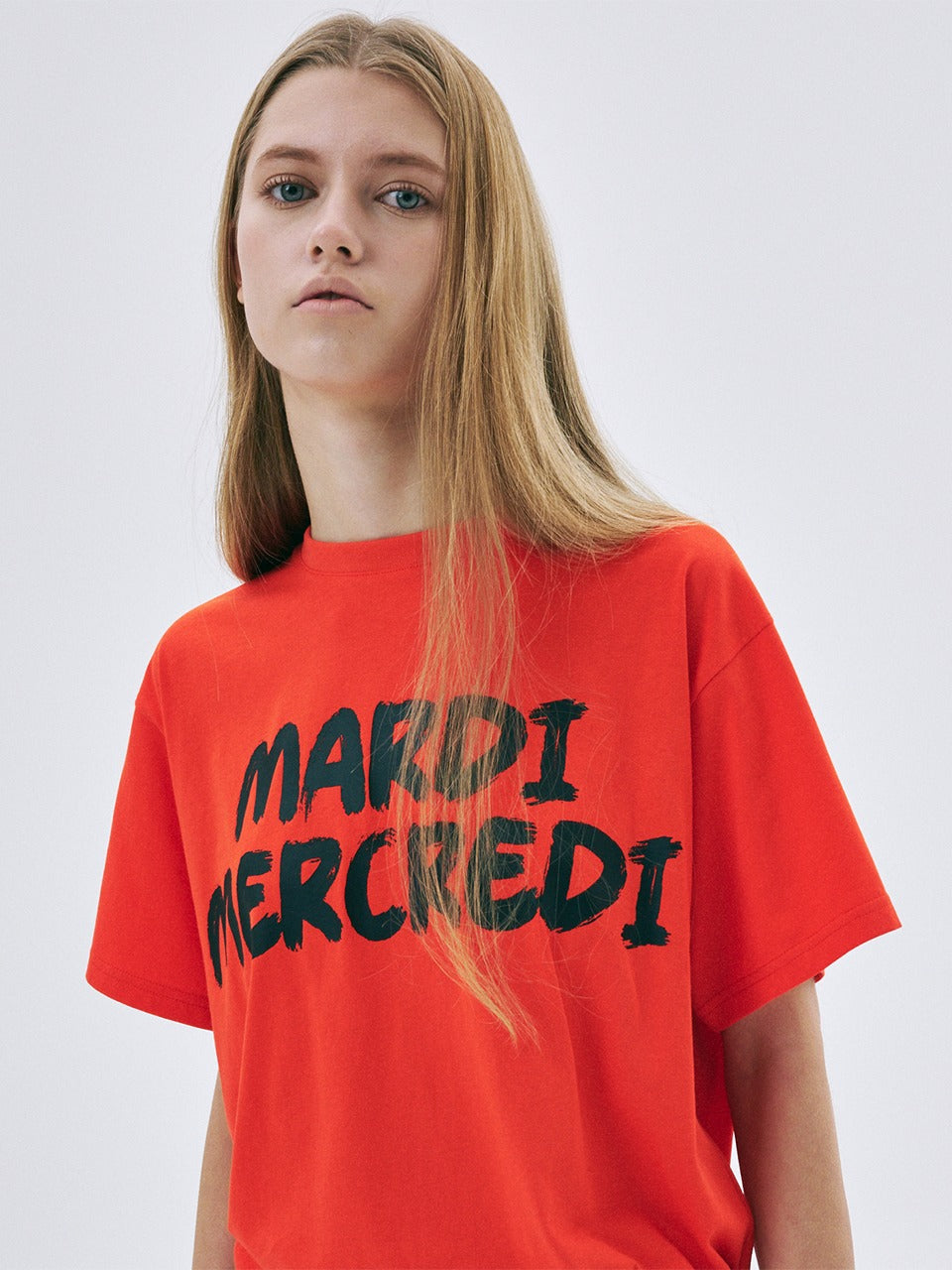 TSHIRT BRUSH LOGO_ORANGE BLACK