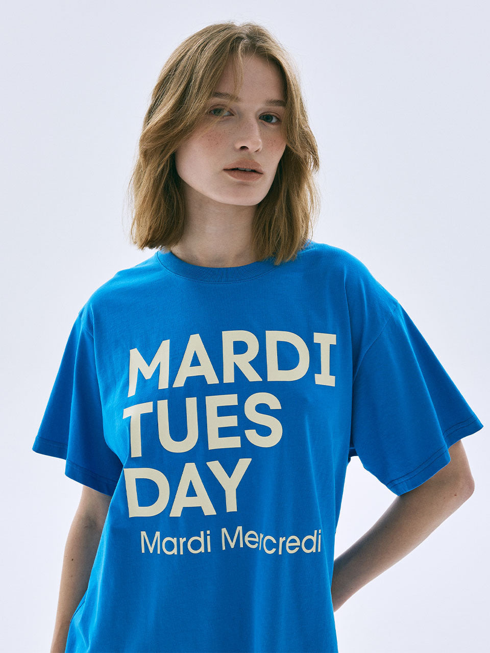 TSHIRT DU MARDI_BLUE CREAM