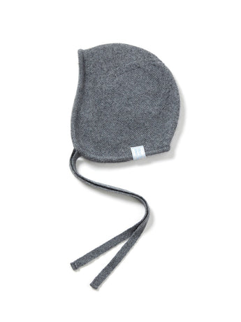[GIFT SET] RACCOON BLENDED BEANIE EARFLAP_GREY