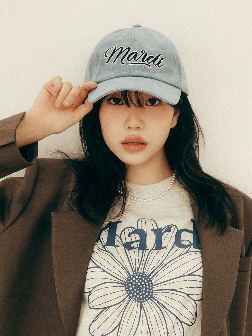 [Restocking on October 2] CAP MARDI CHAIN VINTAGE LOGO_BLUE