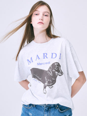 TSHIRT DDANJI_HEATHER PURPLE