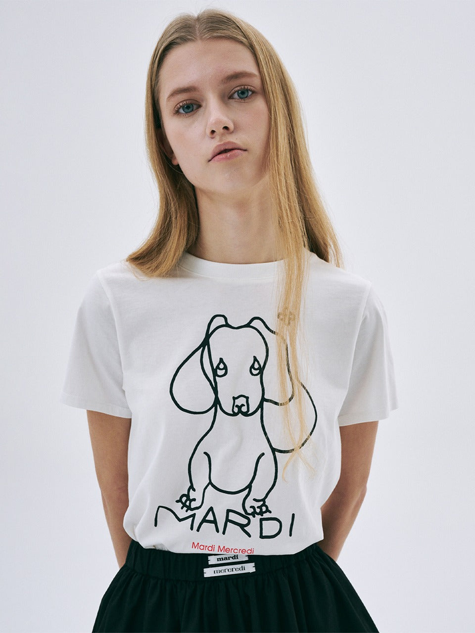 SLIM TSHIRT DDANJI CH.02_IVORY BLACK