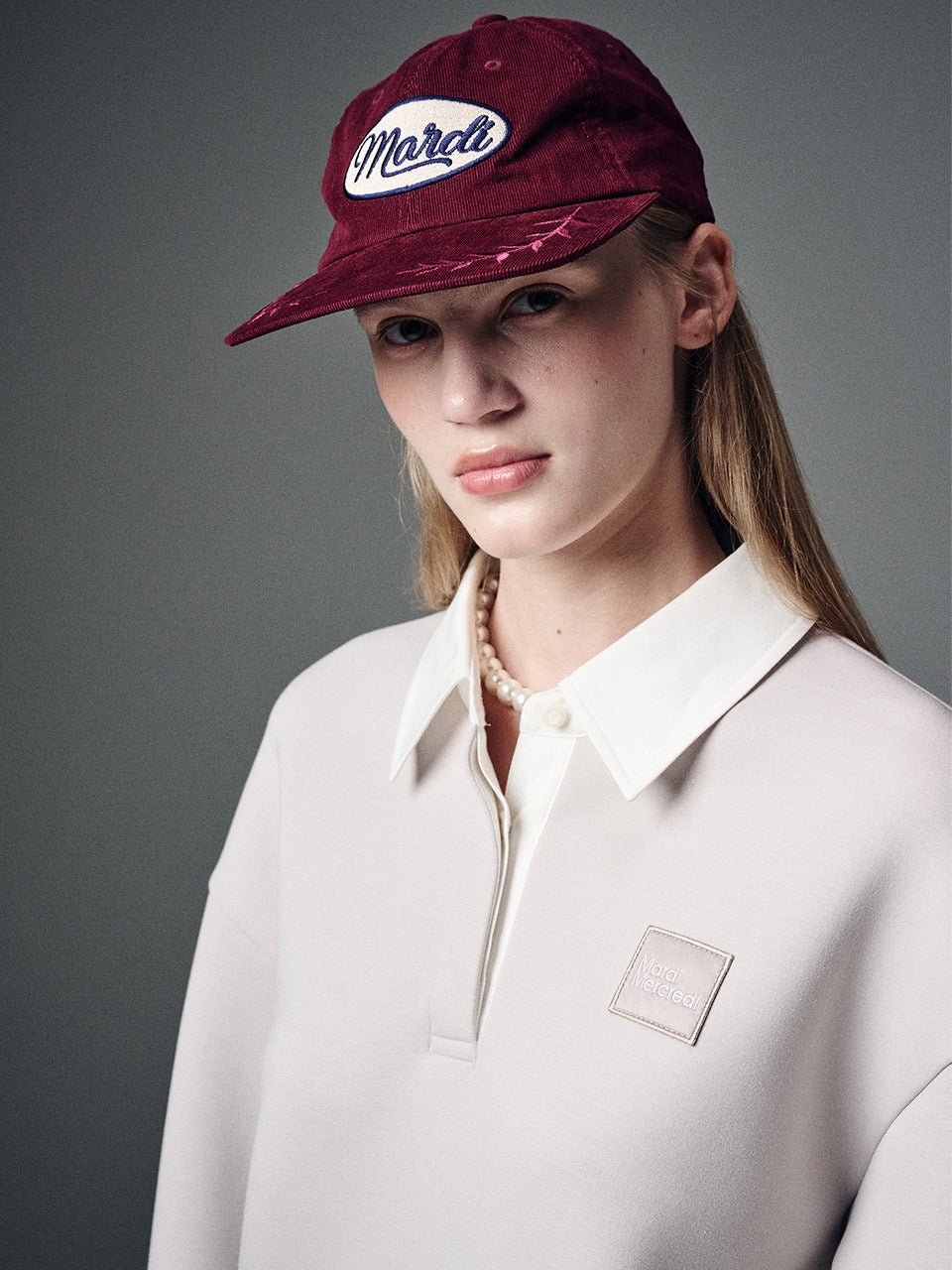 NEOPRENE CROPPED SHIRT PIQUET_BEIGE