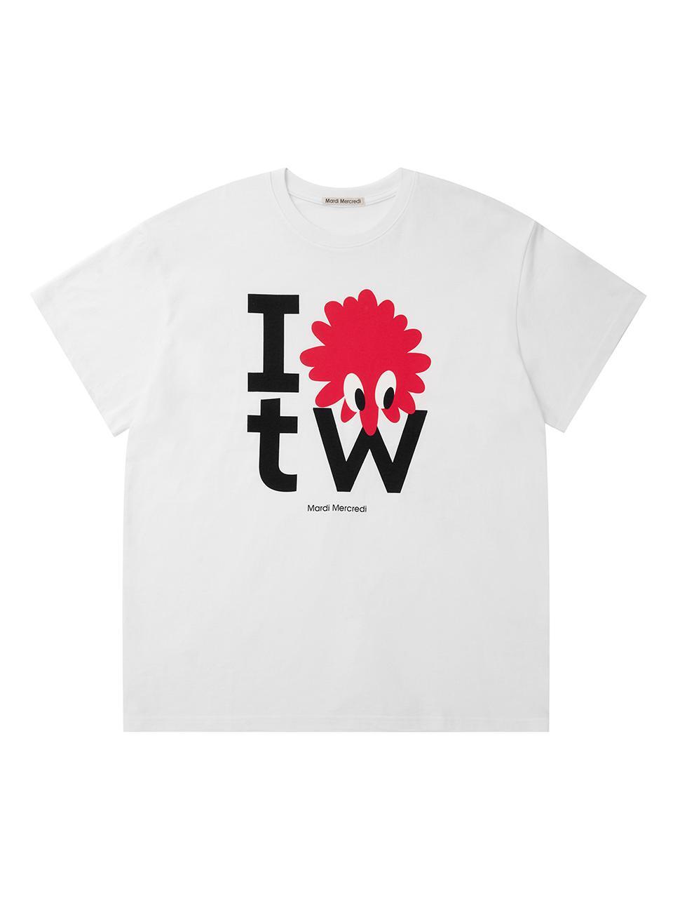 UNISEX TSHIRT I LOVE TW_WHITE