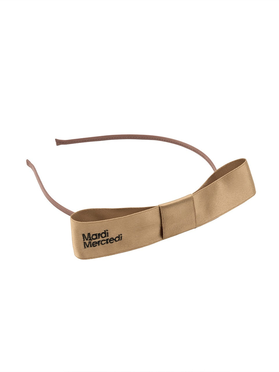HAIR BAND RIBBON_BROWN