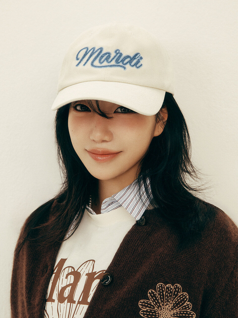 [Restocking on October 2] CAP MARDI CHAIN VINTAGE LOGO_LIGHTBEIGE