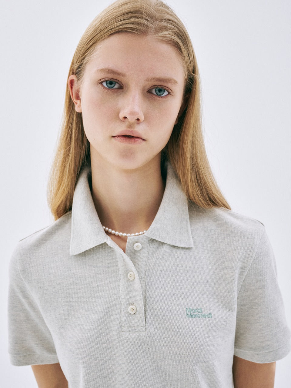 SLIMFIT SHIRT PIQUET ESSENTIAL_OATMEAL