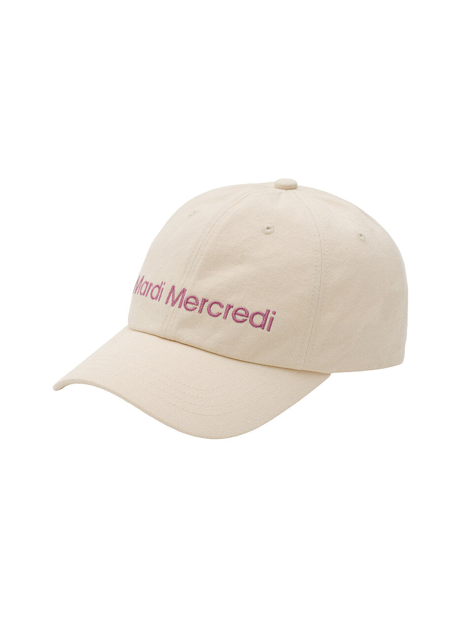 CAP MARDI MERCREDI LOGO_CREAM LILAC