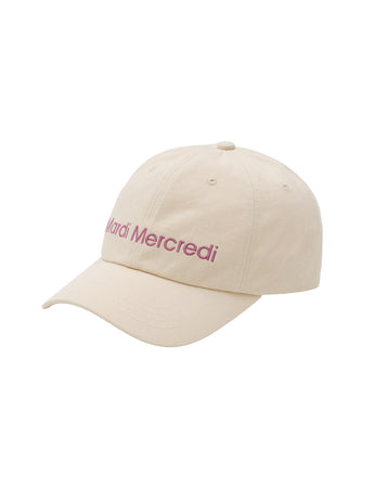 CAP MARDI MERCREDI LOGO_CREAM LILAC