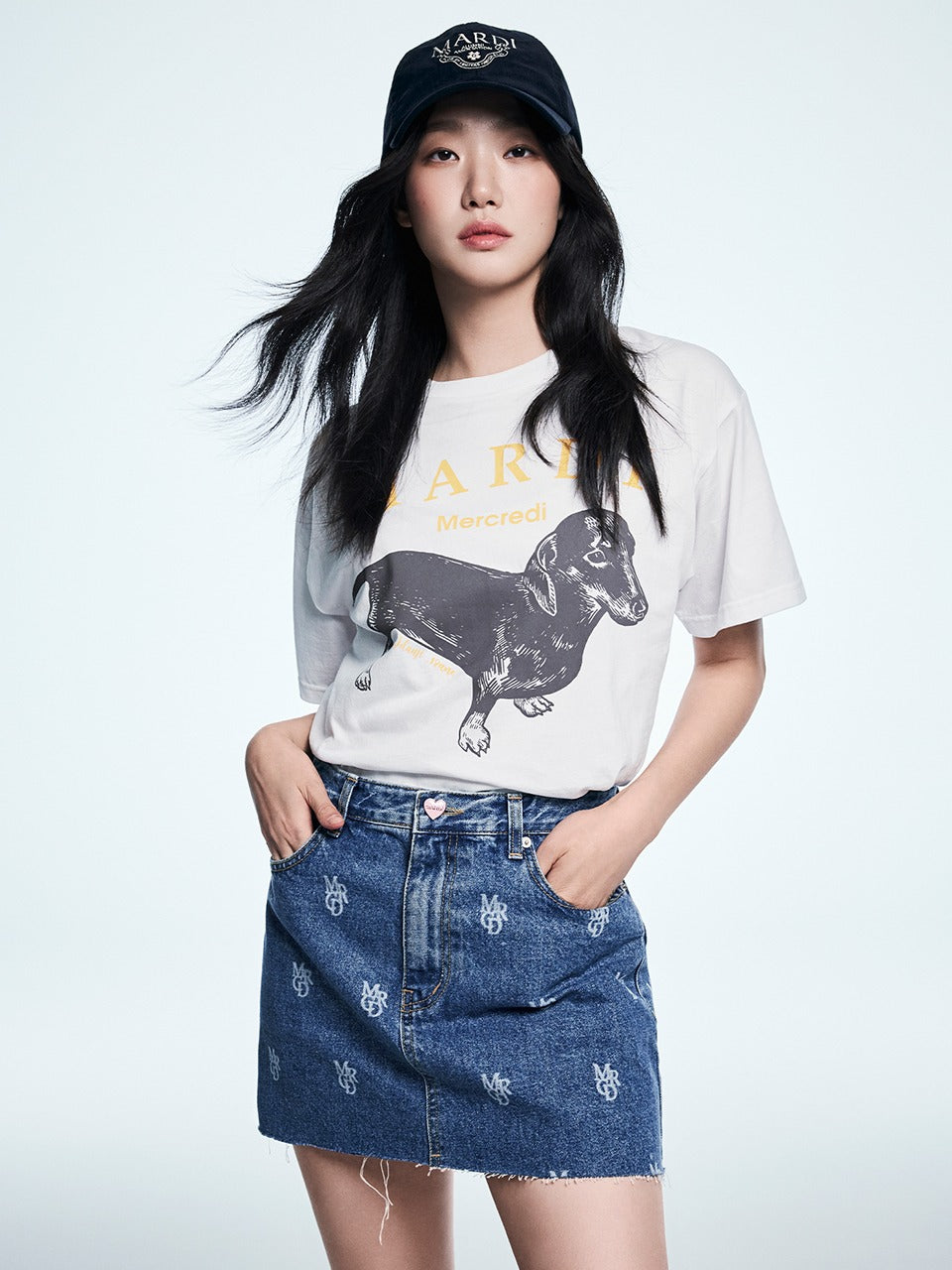 TSHIRT DDANJI_WHITE TANGERINE