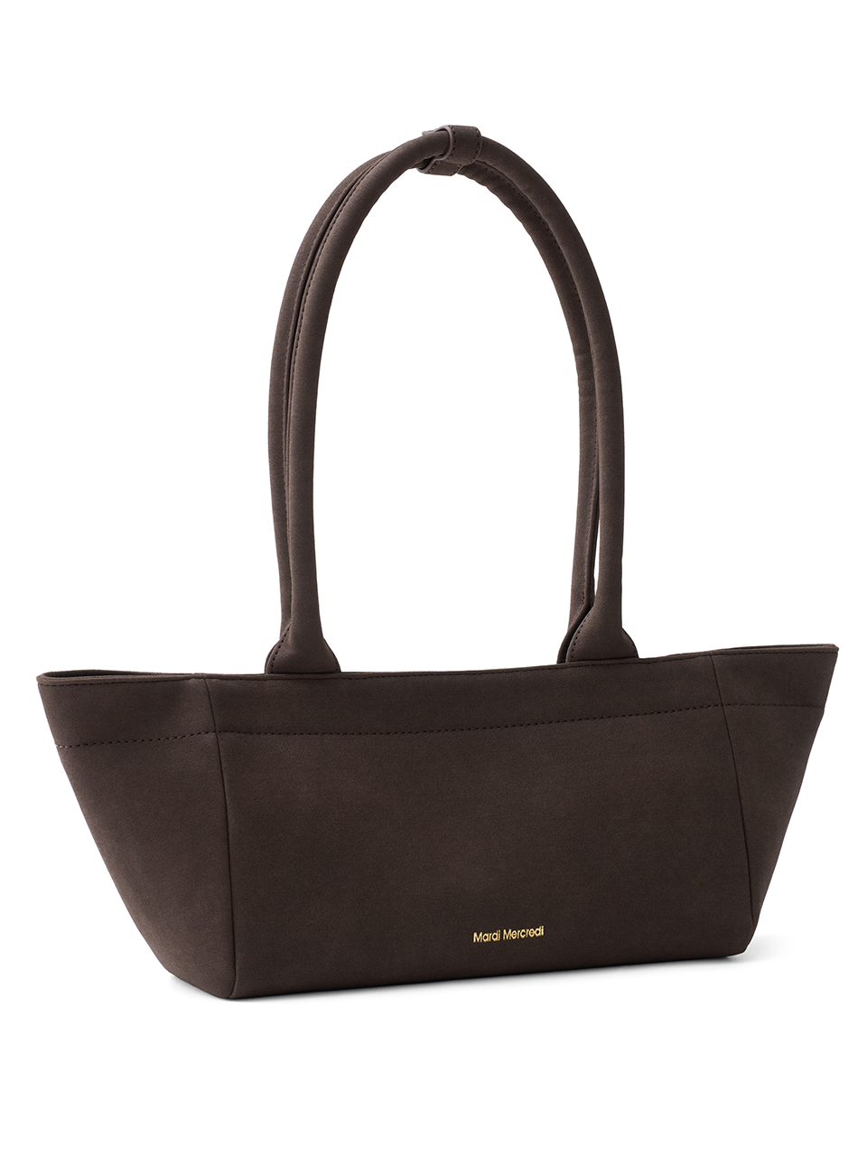 SUEDE EAST WEST BAG_BROWN