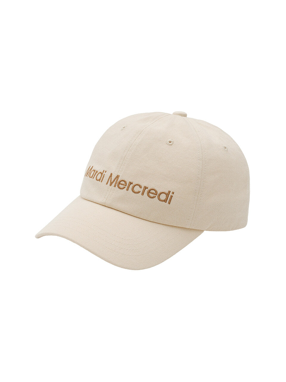 CAP MARDI MERCREDI LOGO_CREAM BEIGE