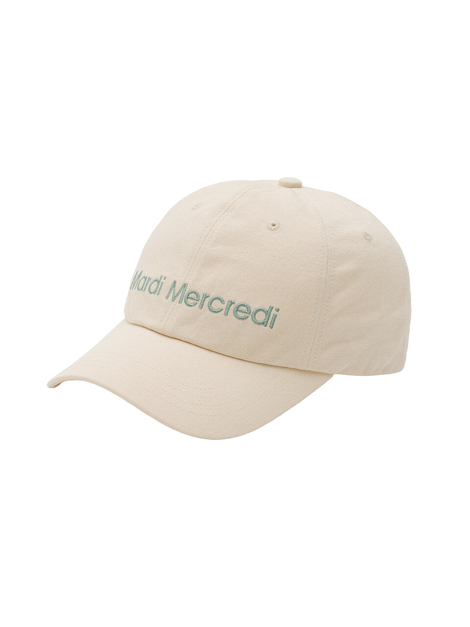 CAP MARDI MERCREDI LOGO_CREAM MINT