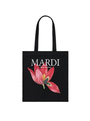 CANVAS BAG LILIES 03_BLACK