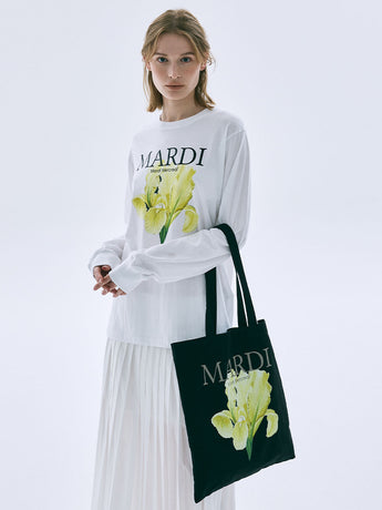 CANVAS BAG LILIES 06_BLACK