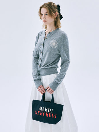 CANVAS TOTE BAG LA TYPO FRANCAISE_NAVY