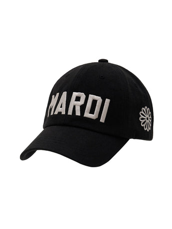 CAP MARDI BOLD LOGO_BLACK IVORY