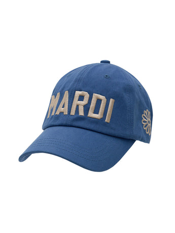 CAP MARDI BOLD LOGO_BLUE CREAM