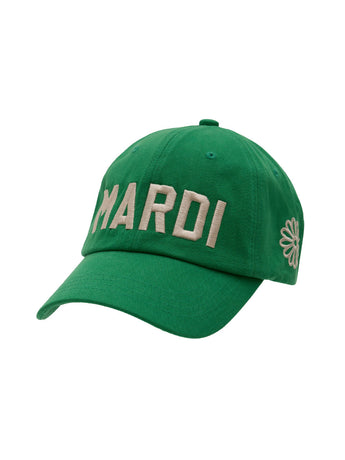 CAP MARDI BOLD LOGO_GREEN CREAM