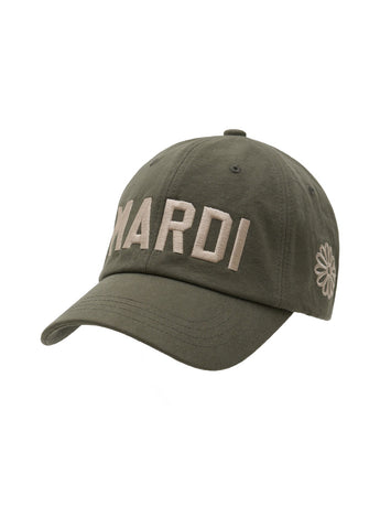 CAP MARDI BOLD LOGO_KHAKI CREAM