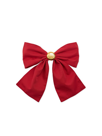 CLASSIC HAIR CLIP RIBBON_RED