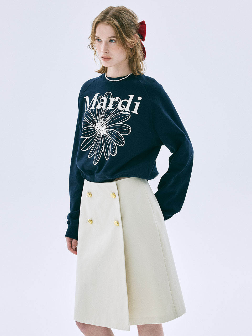 CLASSIC MIDI SKIRT_IVORY