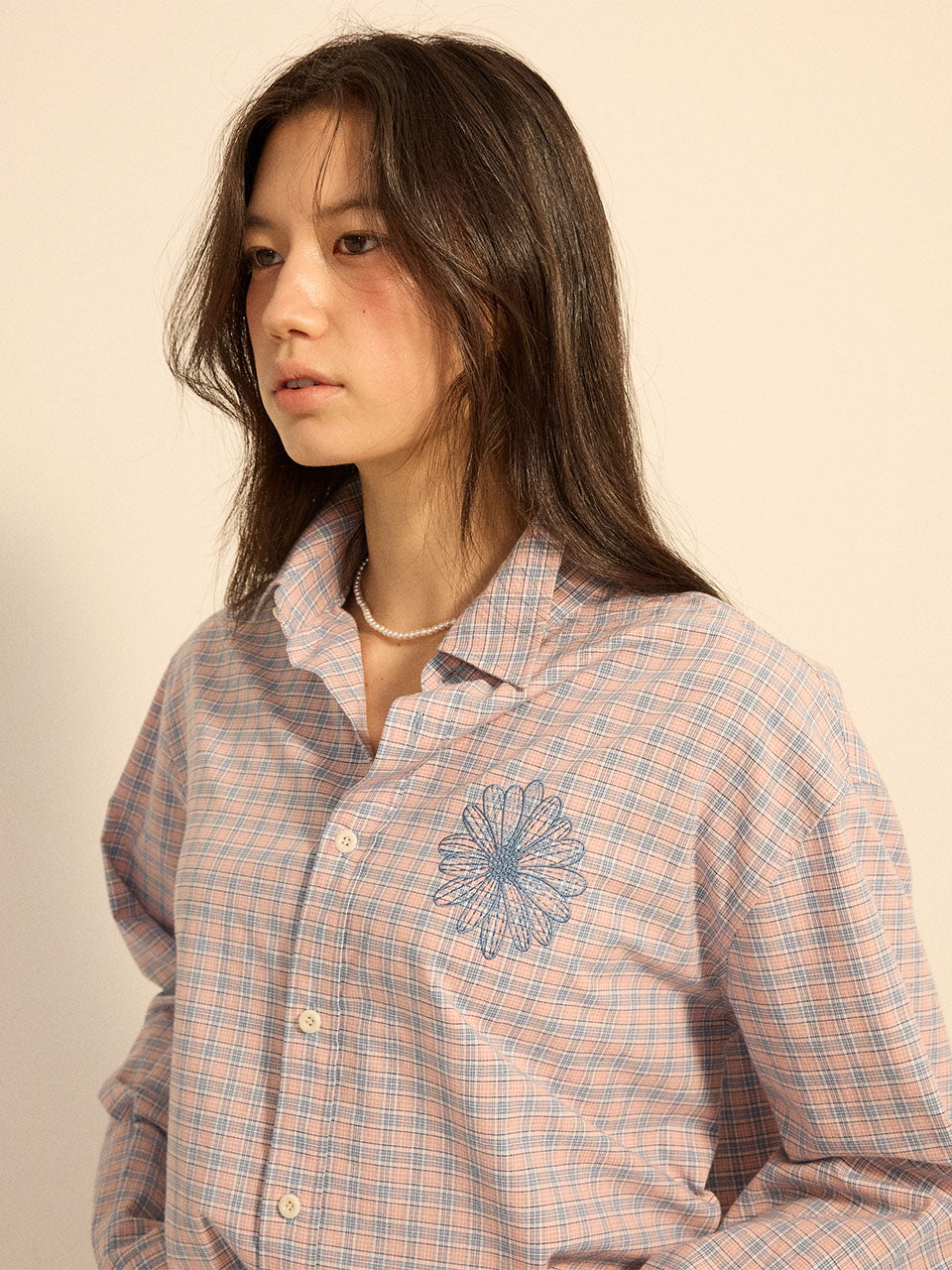 COTTON SHIRT CHECK_PINK