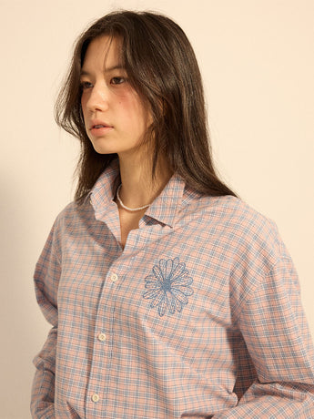 COTTON SHIRT CHECK_PINK