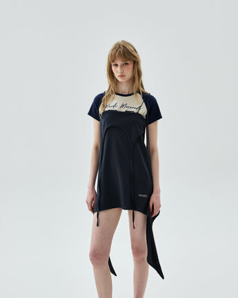 COTTON SLIP DRESS 2WAY_CHARCOAL
