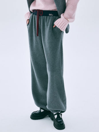 FLEECE JOGGER PANTS_CHARCOAL