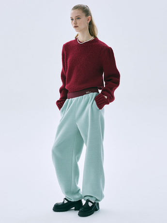 FLEECE JOGGER PANTS_MINT