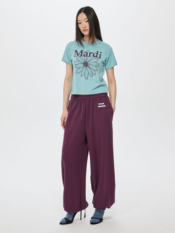 JOGGER PANTS DOUBLE LABEL_BURGUNDY