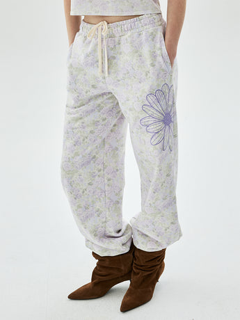 JOGGER PANTS FLEUR FLOWER_PURPLE LILAC