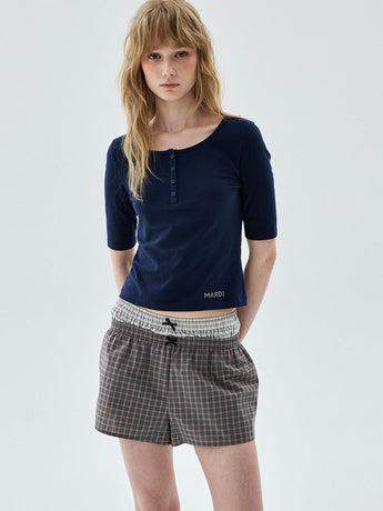 LAYERED SHORTS 2-PACK_BROWN BEIGE