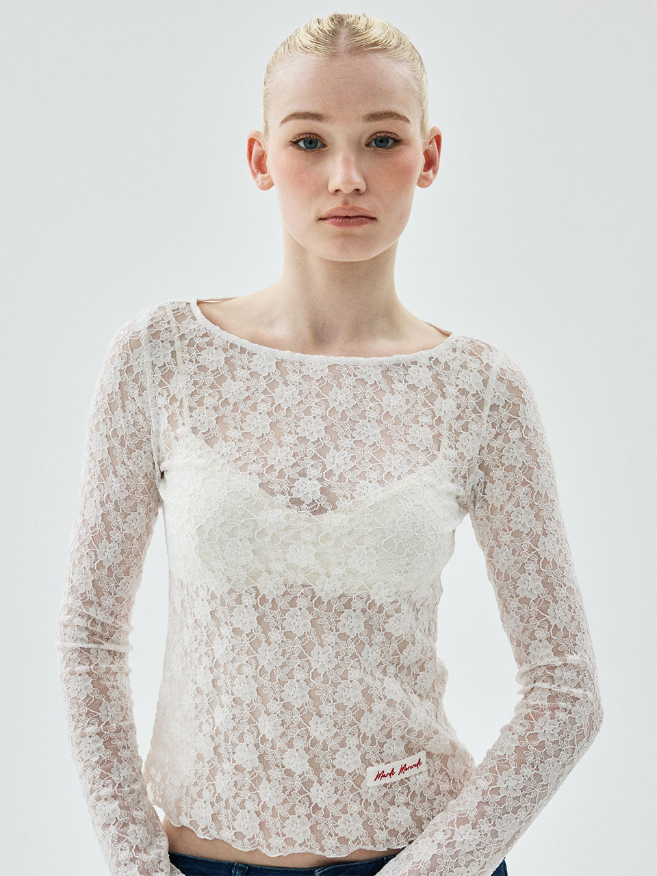 LAYERED TOP LACE_IVORY