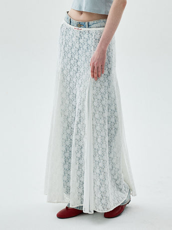 MAXI SKIRT LACE_IVORY