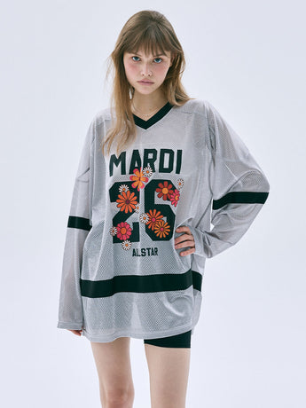 MESH JERSEY TOP LONG SLEEVE BLOSSOM_GREY