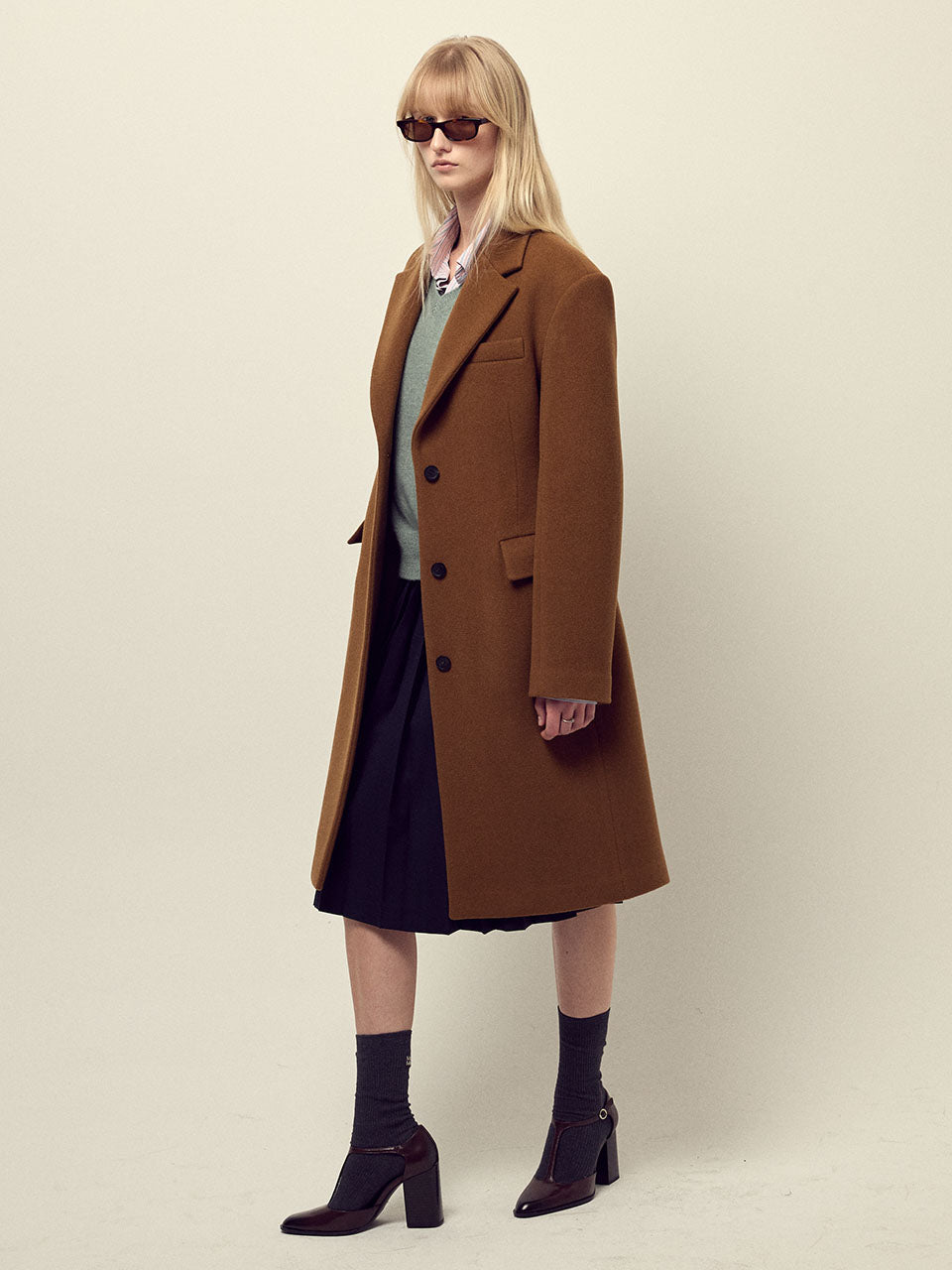 PURE WOOL HOURGLASS COAT_CAMEL