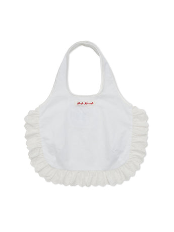 SHEER COTTON BAG FRILL_WHITE