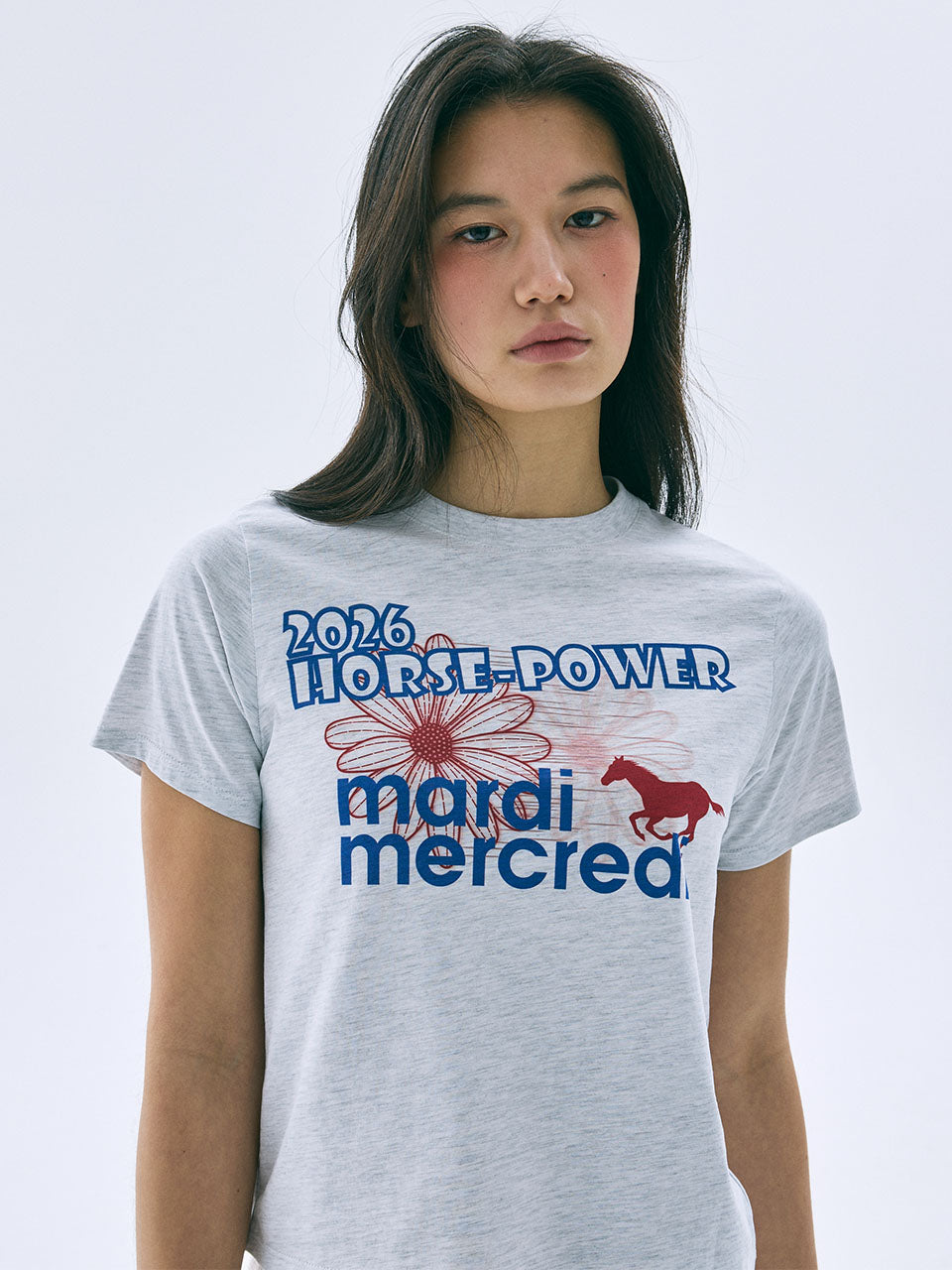 SLIM TSHIRT 2026 HORSE-POWER_HEATHER
